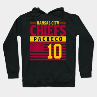 Kansas City Chiefs Pacheco 10 American Flag Football Hoodie